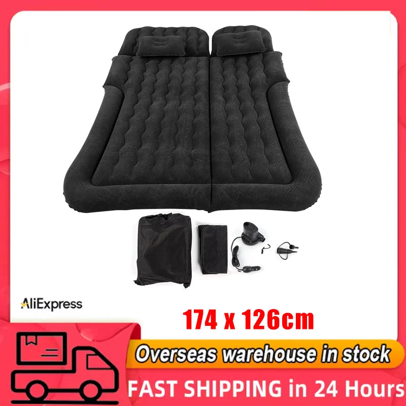 Inflatable Travel Mattress w/ Pump