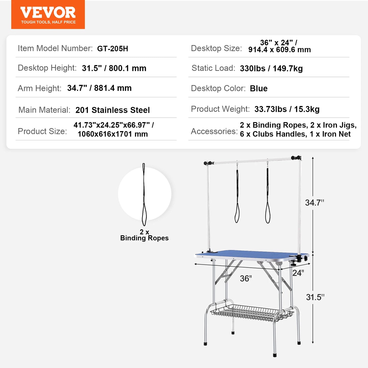Pet Grooming Table