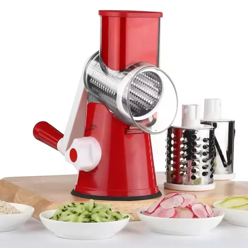 Manual Rotary Vegetable Slicer Cheese Grater