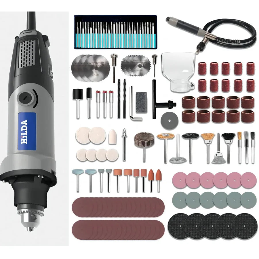 Variable Speed Rotary Tool & Accessories Kit