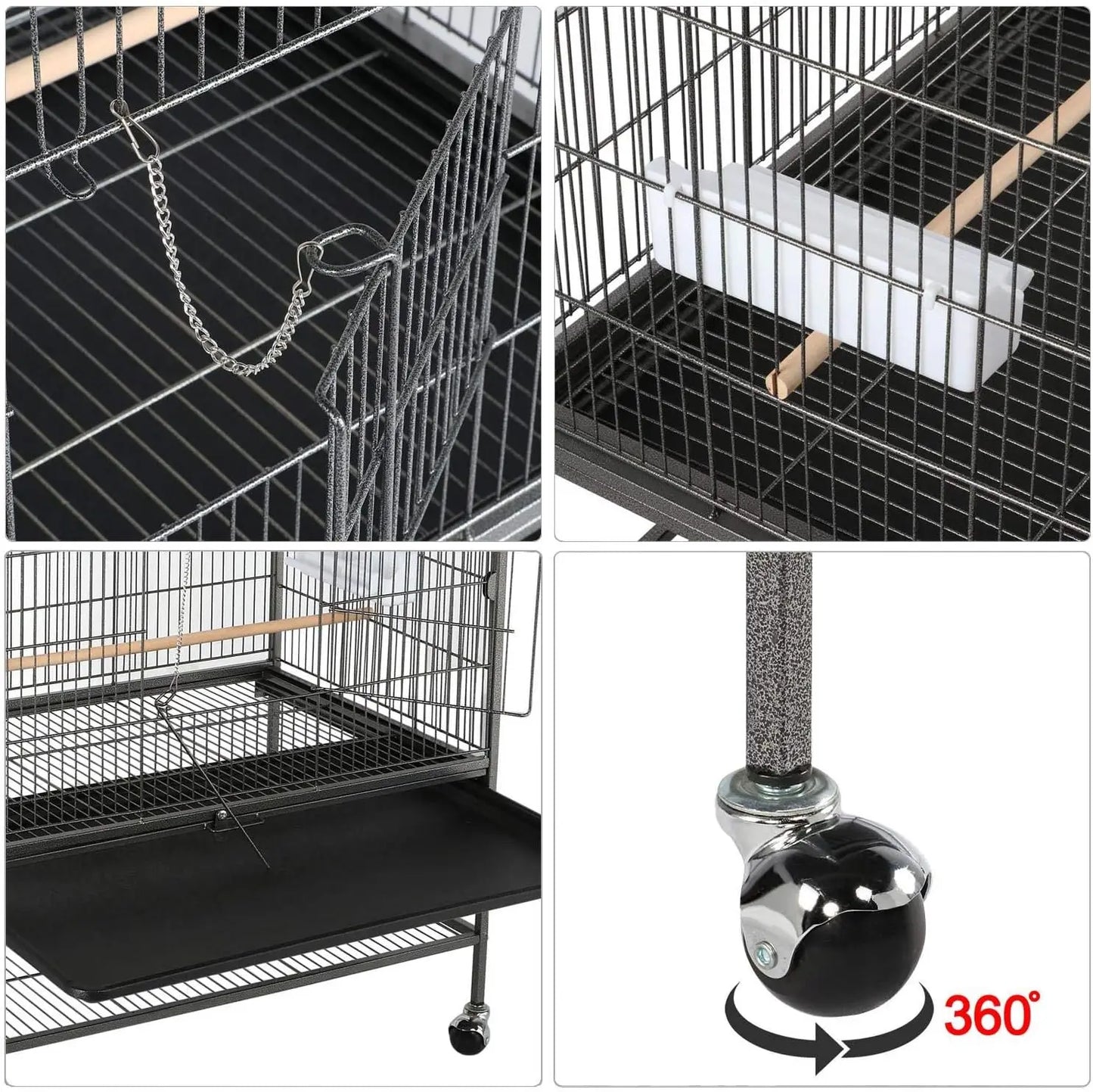 52-inch Wrought Steel Bird Cage