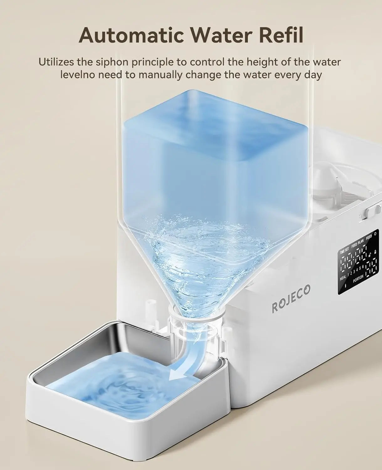 2-in-1 Pet Feeder & Water Dispenser