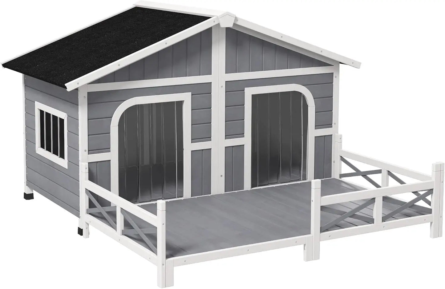 Wooden Dog Kennel Weatherproof with Porch