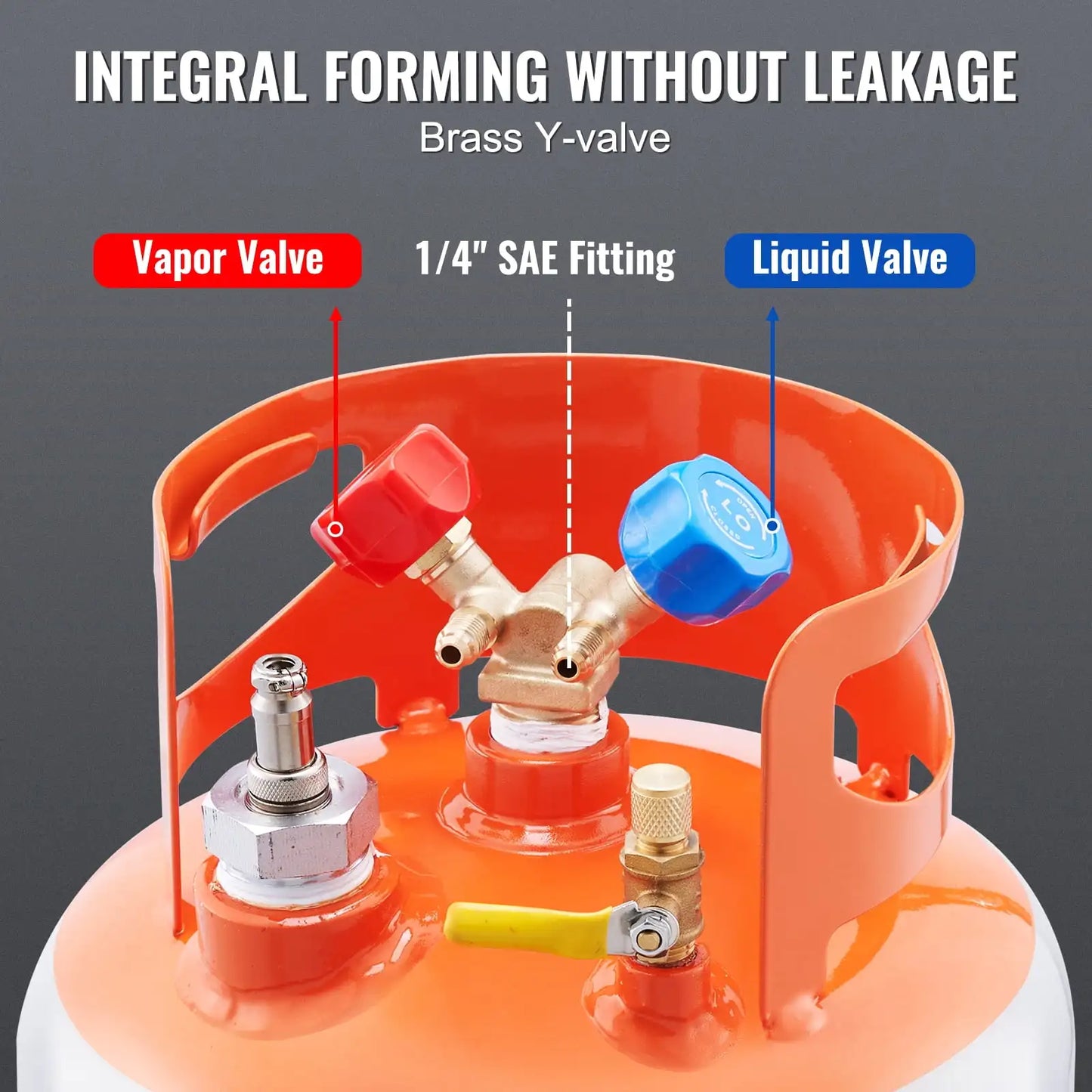 Refrigerant Recovery 30lb Cylinder Tank with Float Switch