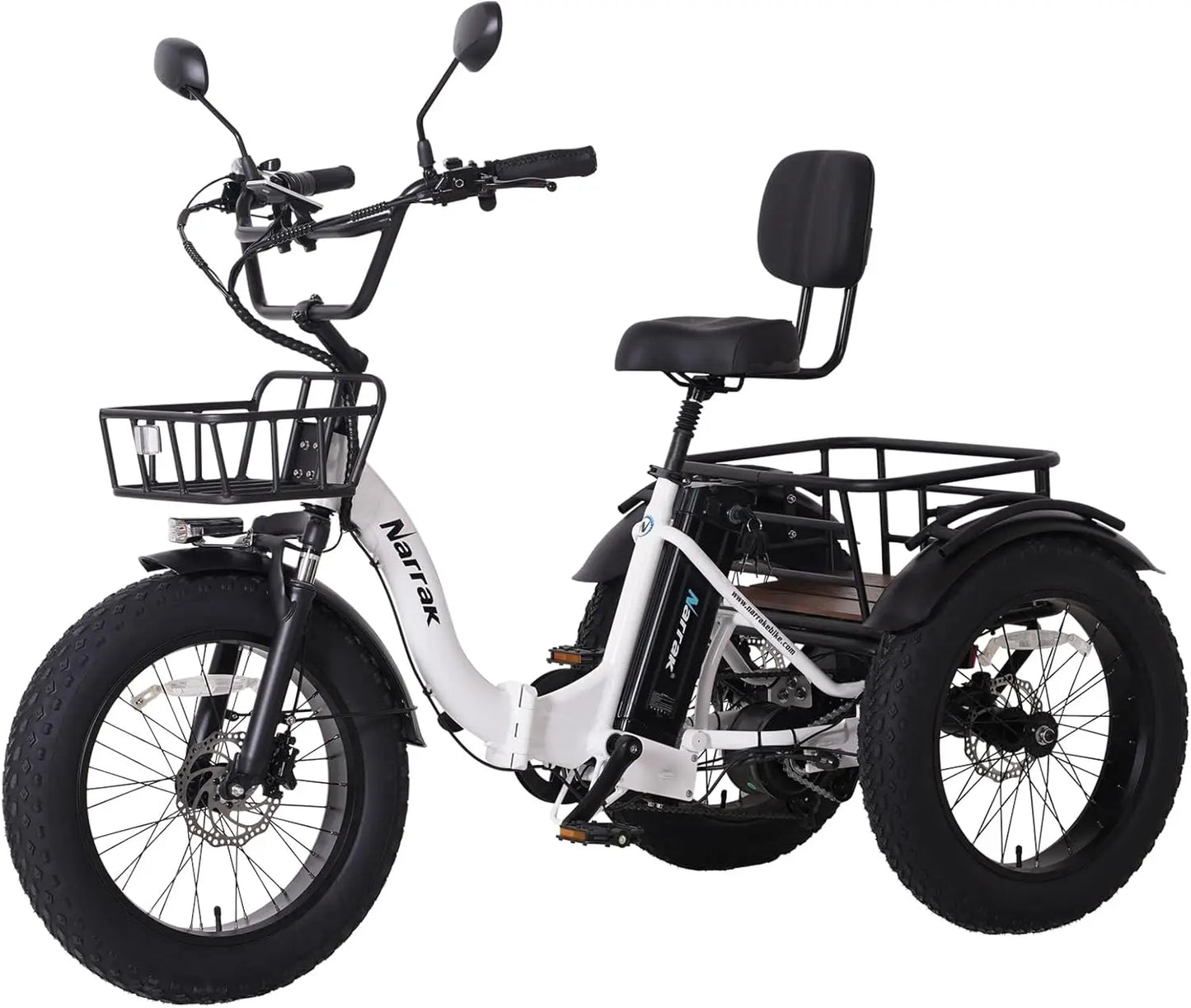 Aluminum Folding Fat Tire 3 Wheel Electric Trike