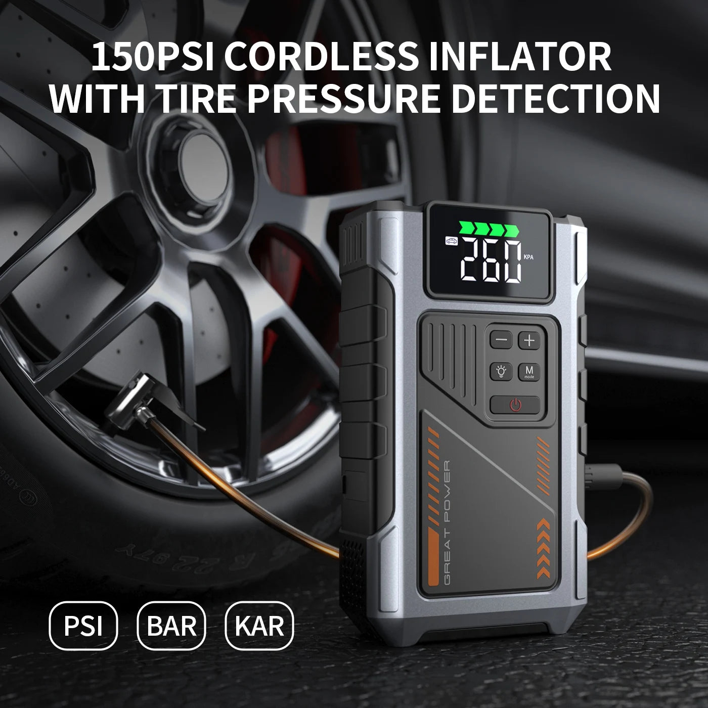 Car Jump Starter With Air Compressor