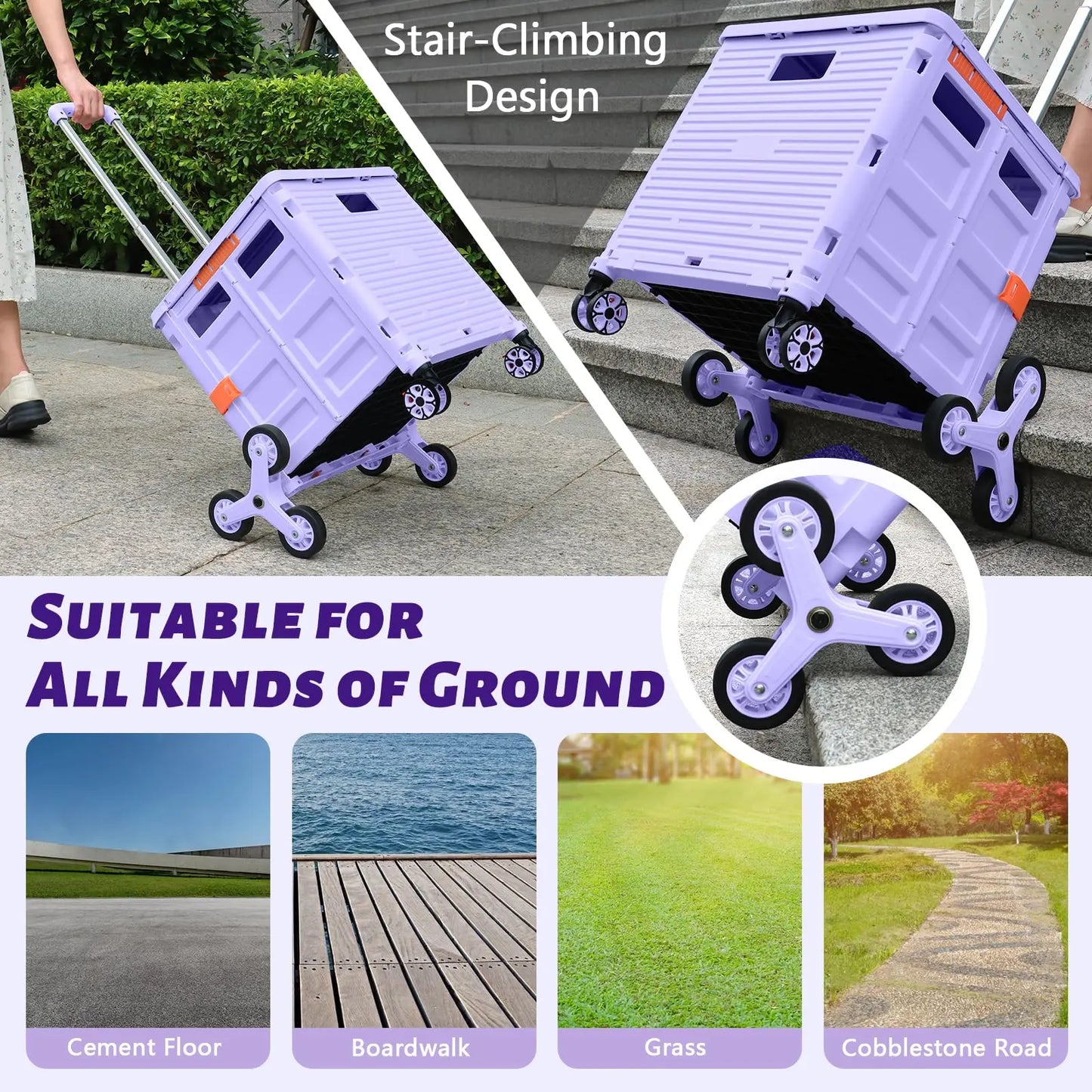 Large Capacity Foldable Utility Cart