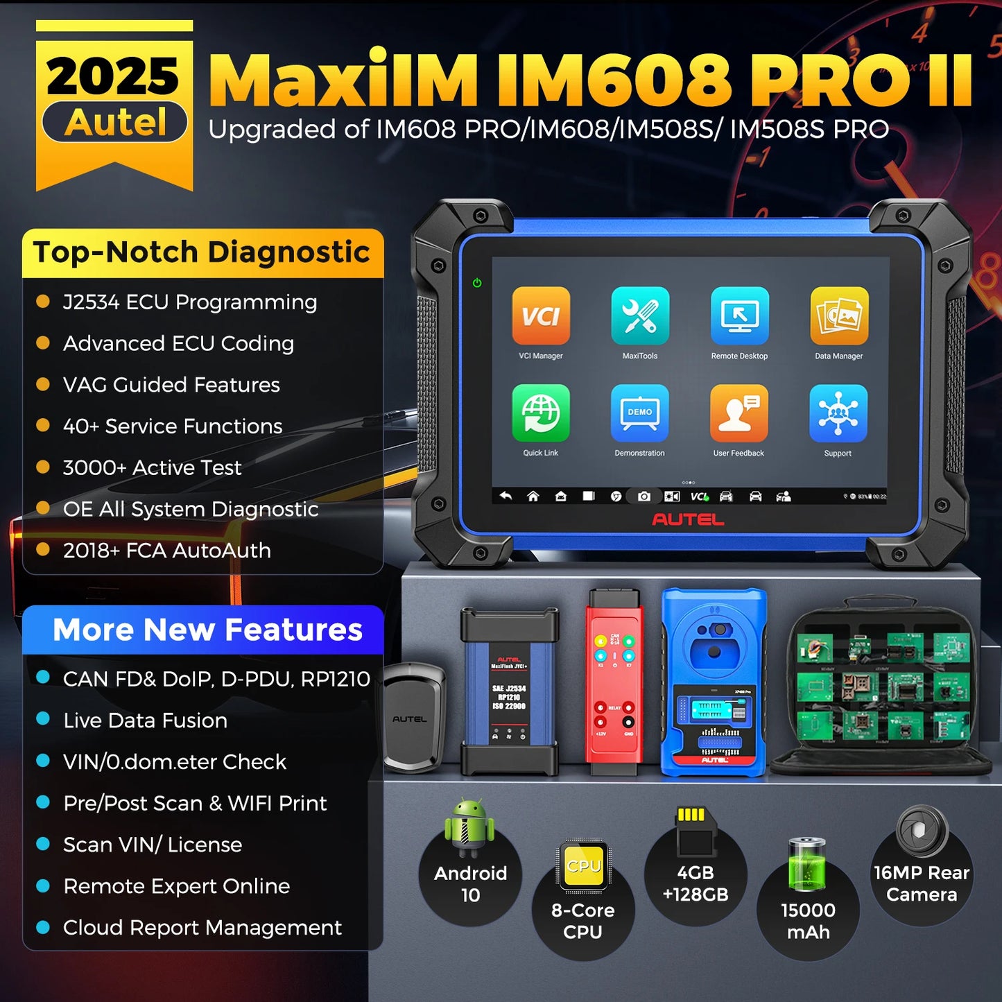 IMMO Key Programming OBD2 Scanner Car Diagnostic Tool