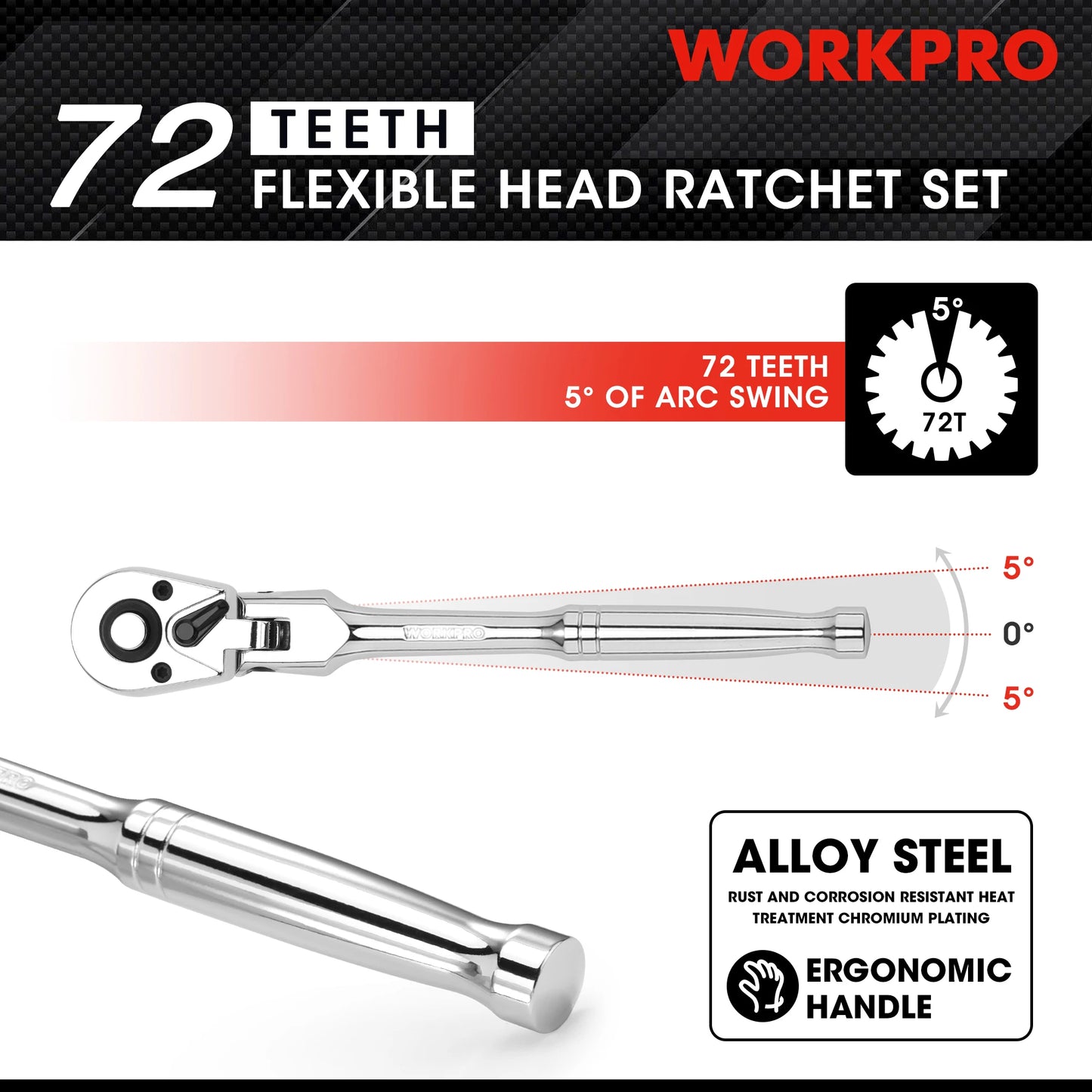 2-Piece Flex Head Ratchet Set