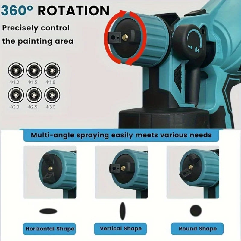 1000ML Electric Spray Gun Cordless