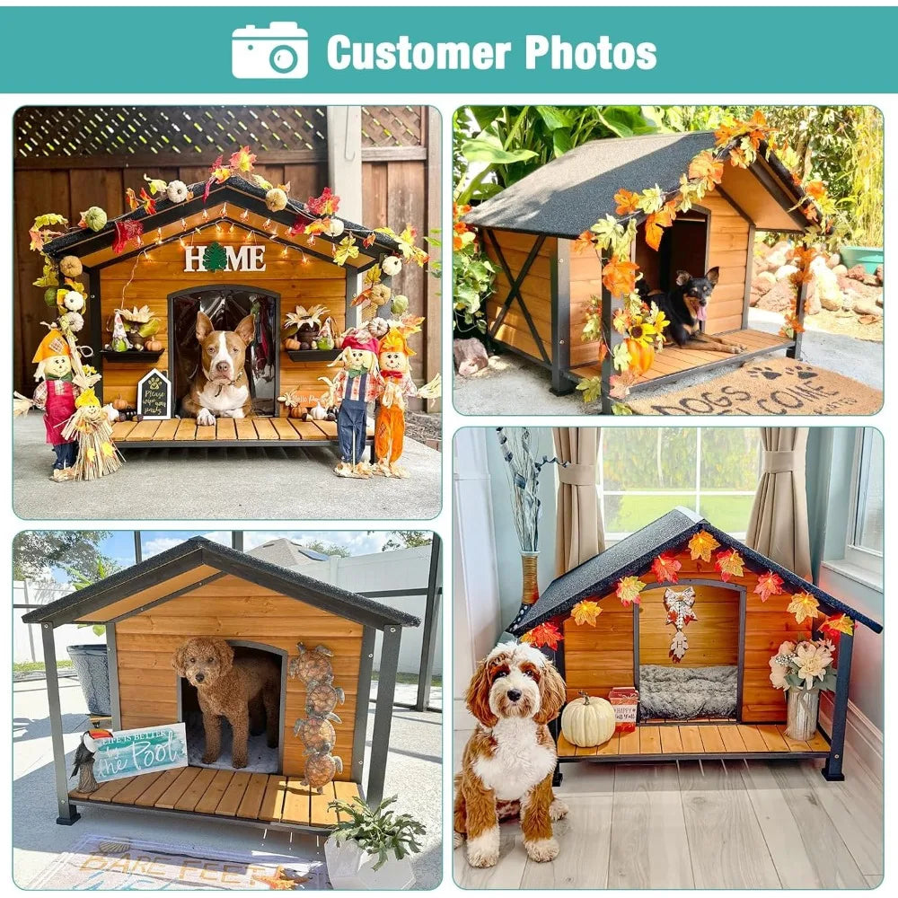 Weatherproof Wooden Dog Shelter