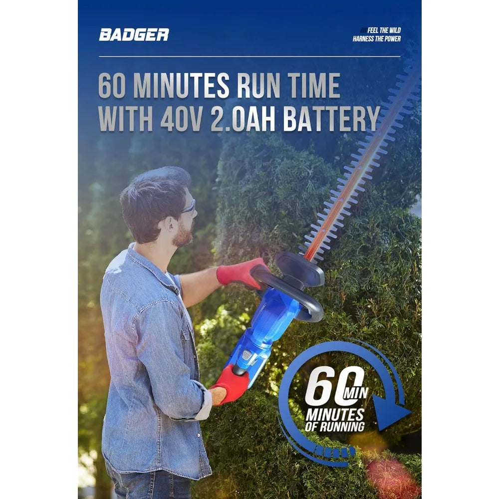 Hedge Trimmer 40V 24” Cordless