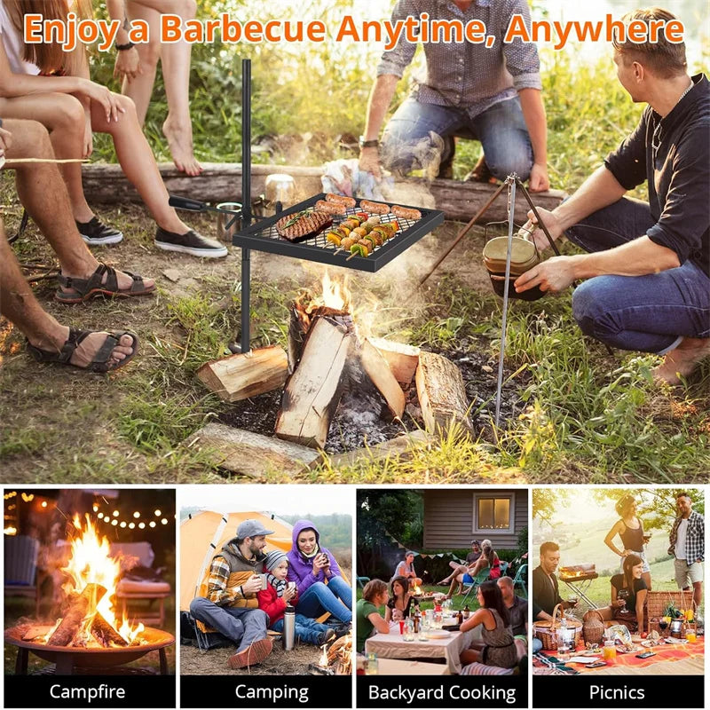 Swivel Campfire Grill Grate