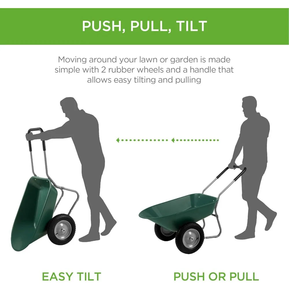 Dual-Wheel Wheelbarrow