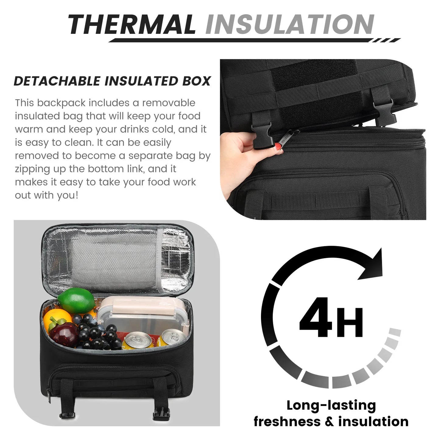 Insulated Backpack Lunch Bag