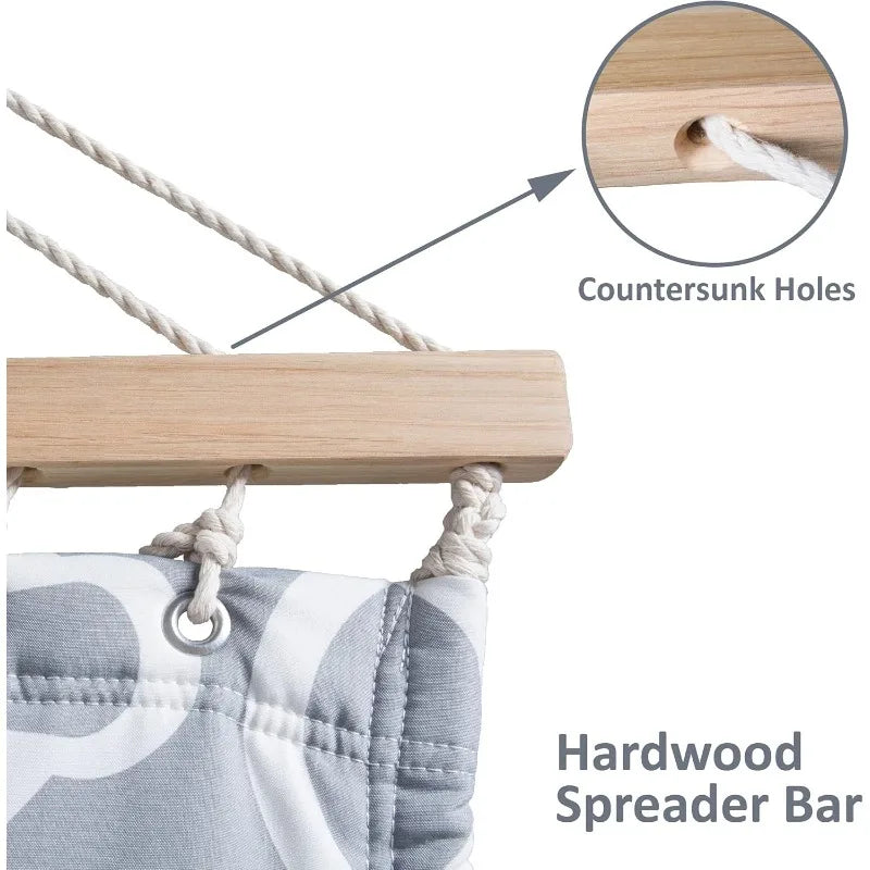 55 Inch Extra Large Double Hammock with Stand