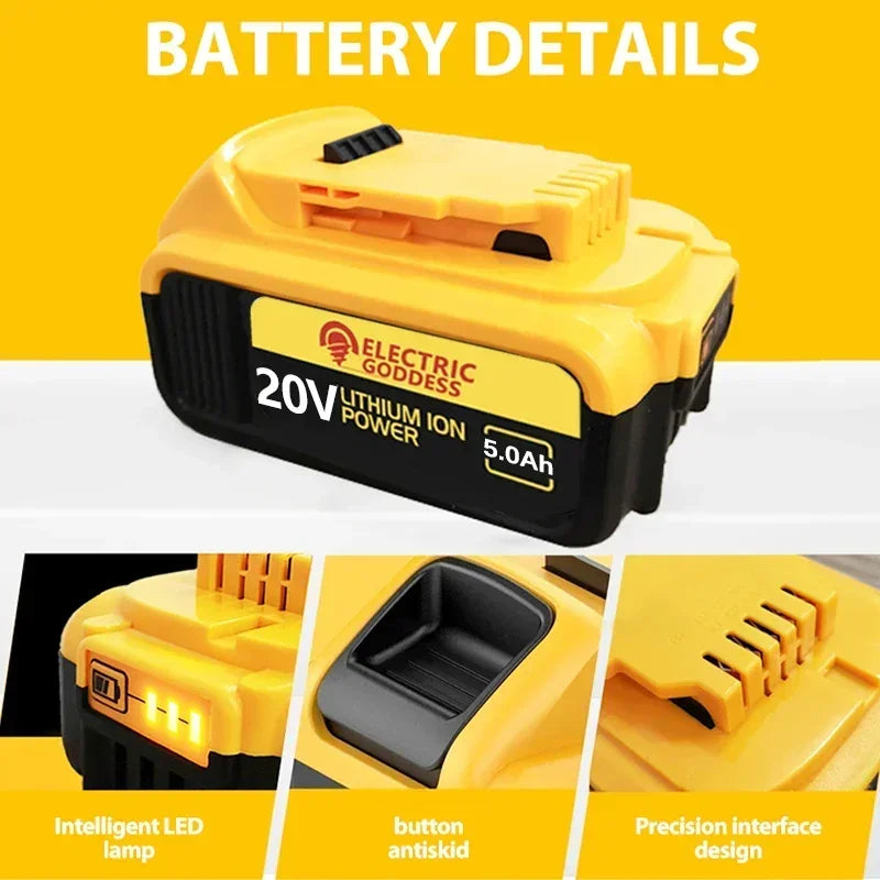 20V Lithium Ion Battery for Dewalt