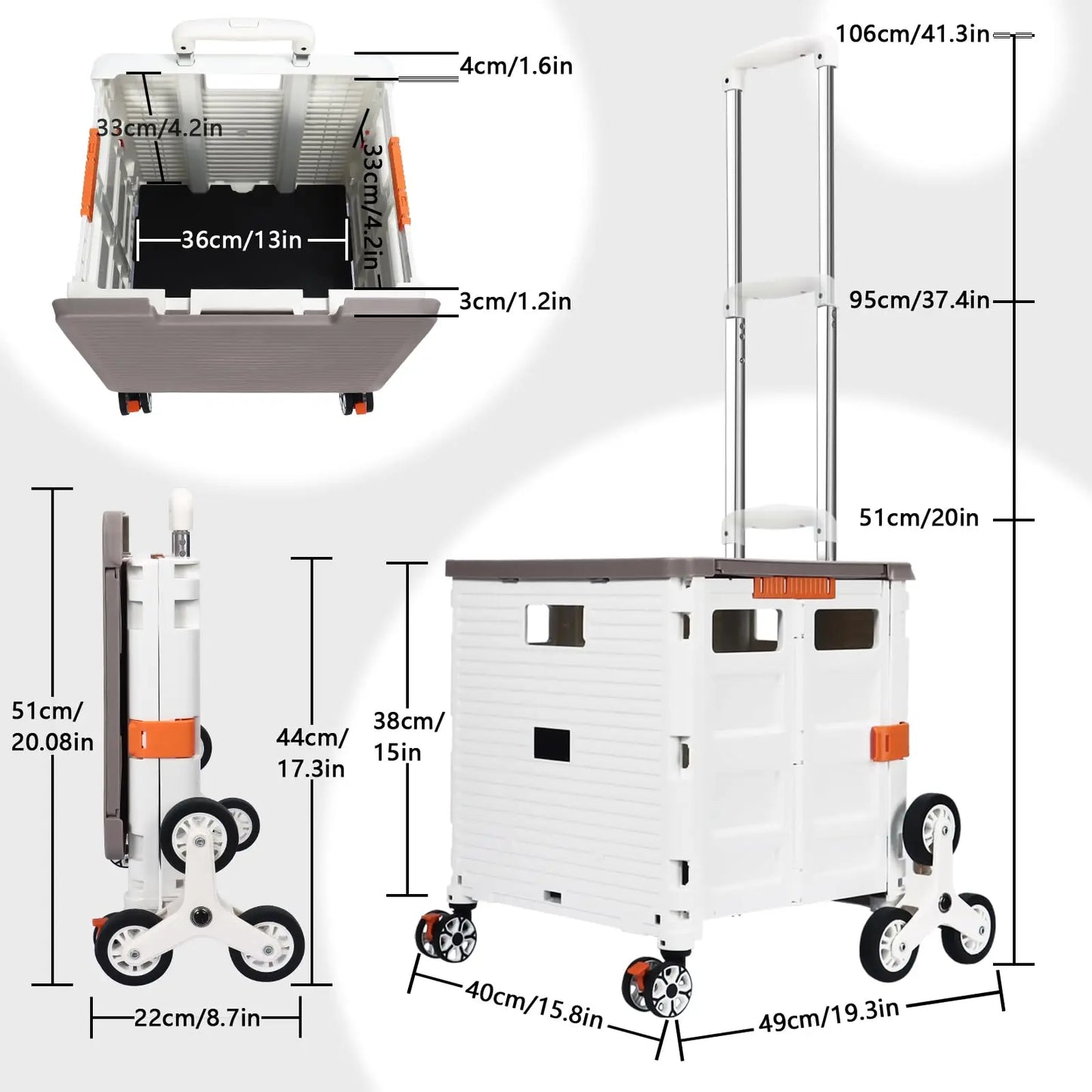 Large Capacity Foldable Utility Cart