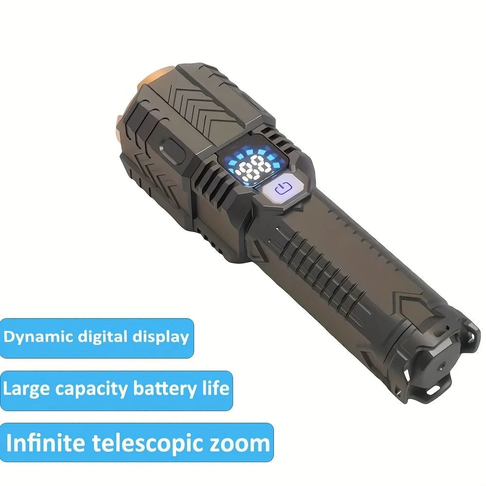 2000LM LED Flashlight Rechargeable Battery