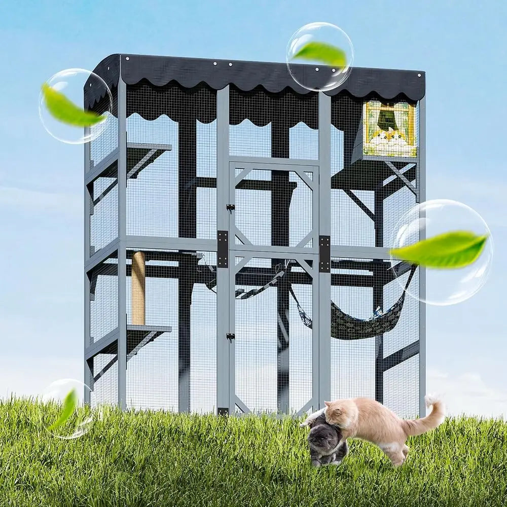 Large Wood Cat Enclosure