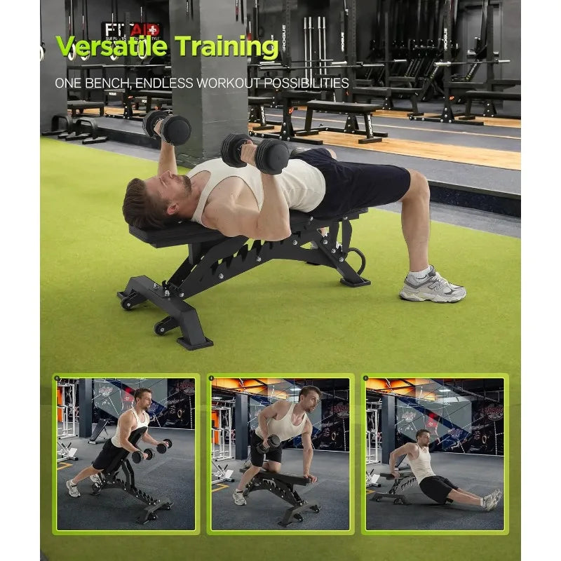 Weight Bench 1000LB Capacity, Adjustable