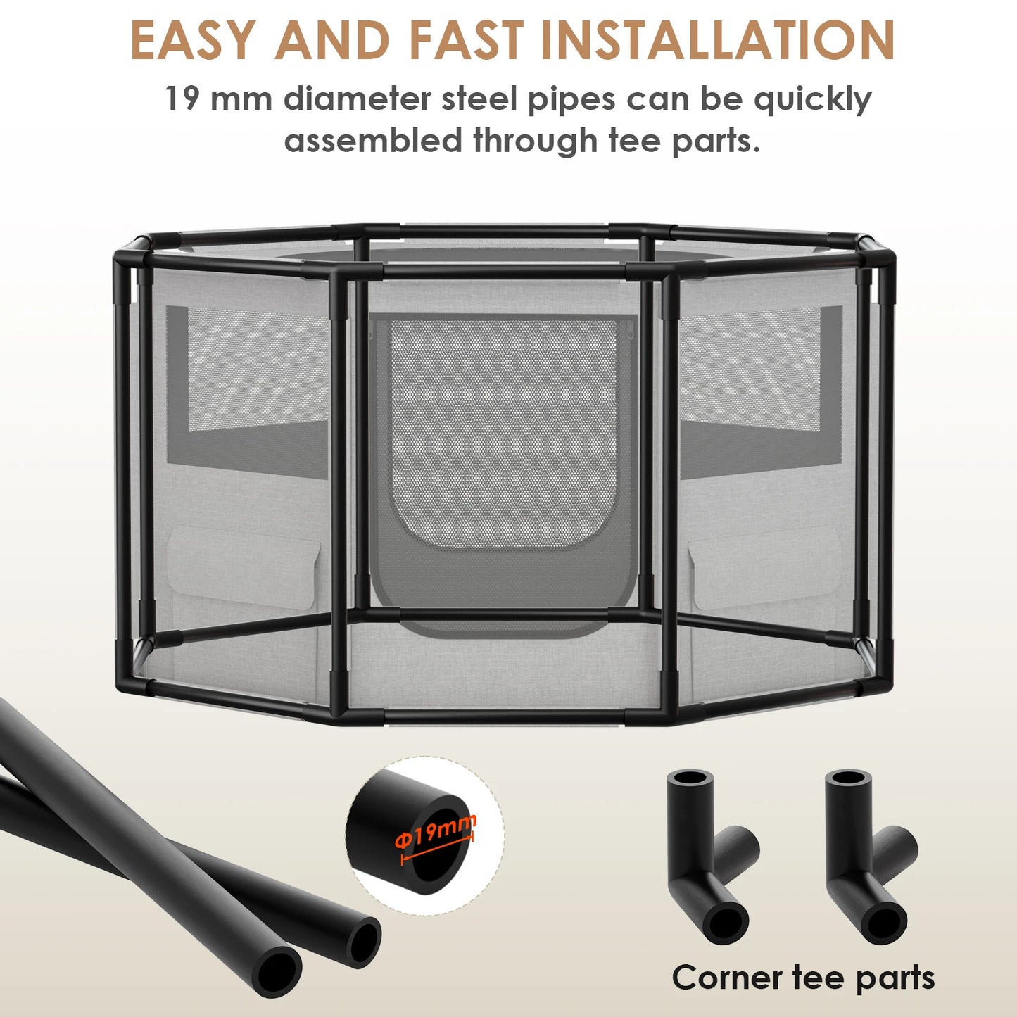 Dog Playpen 47‘’/65"