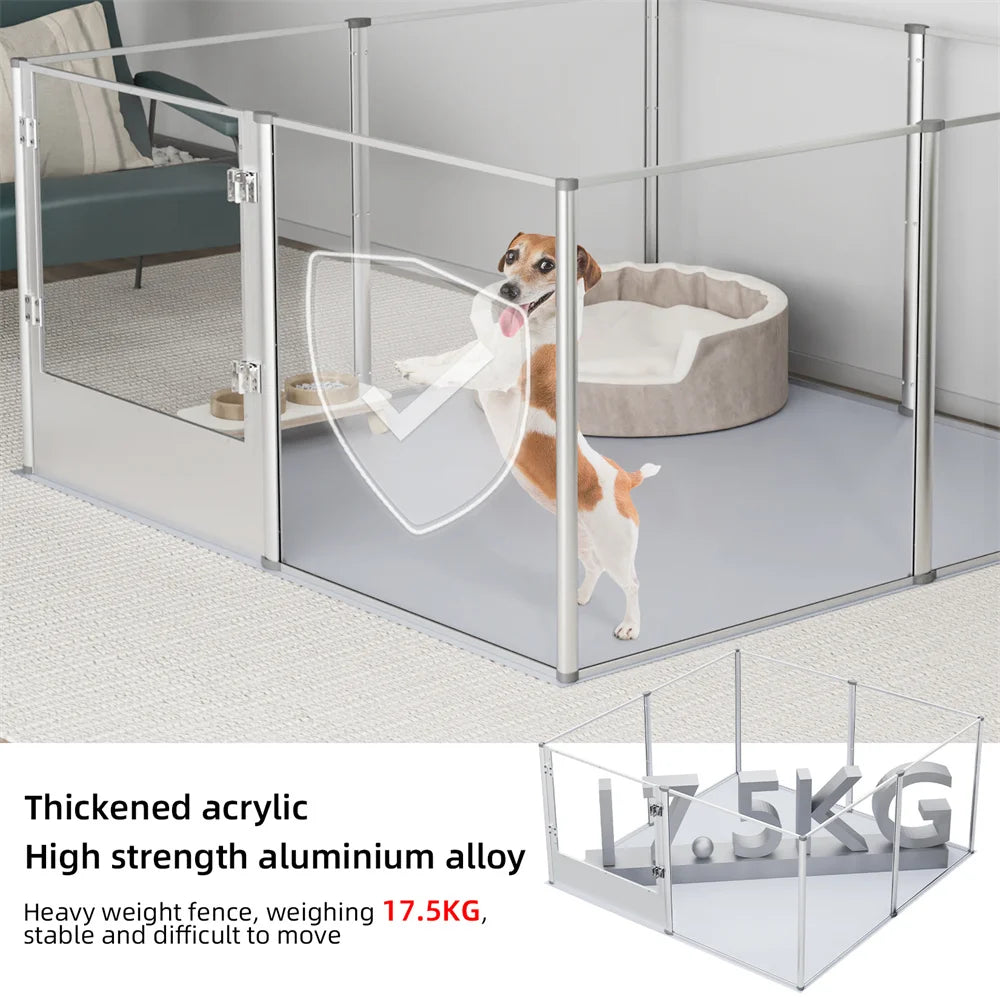 Dog Playpen Acrylic Enclosure