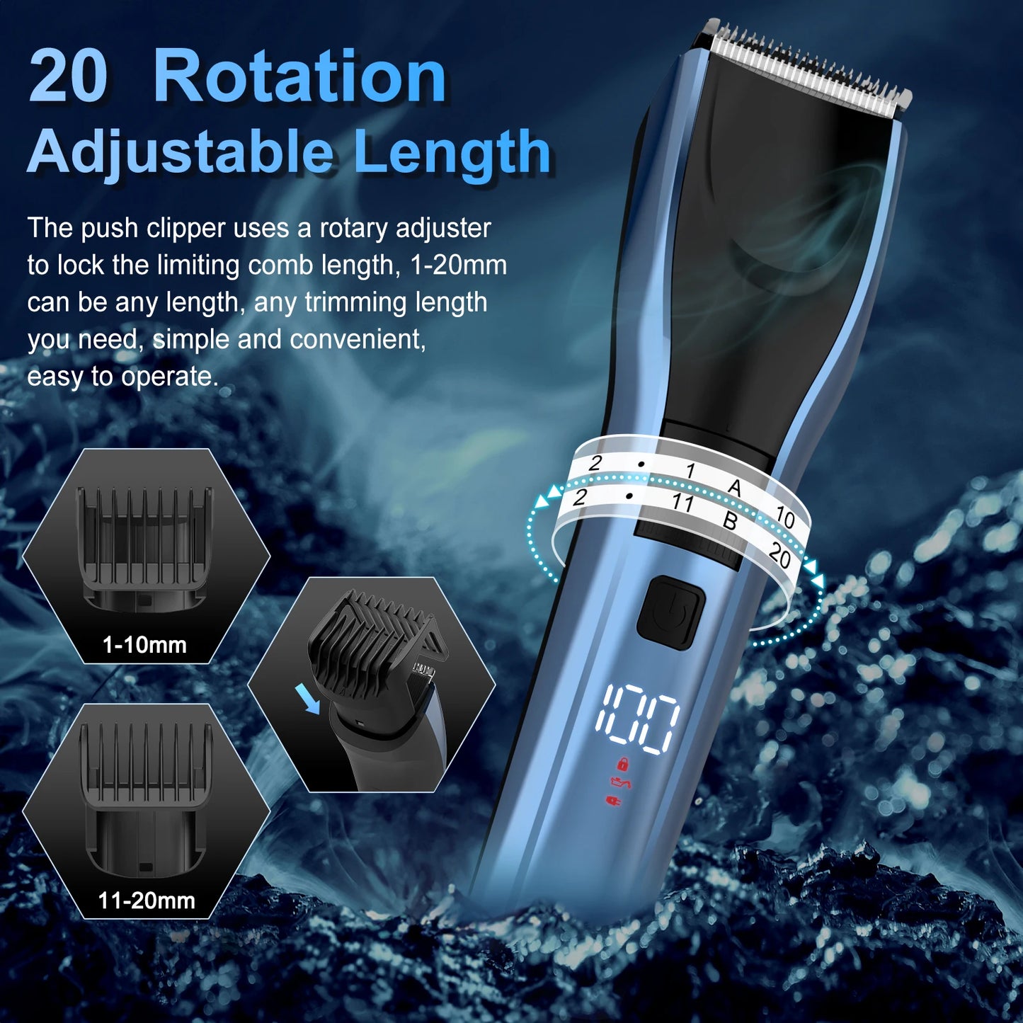 Hair Trimmer Electric for Men Women rechargeable
