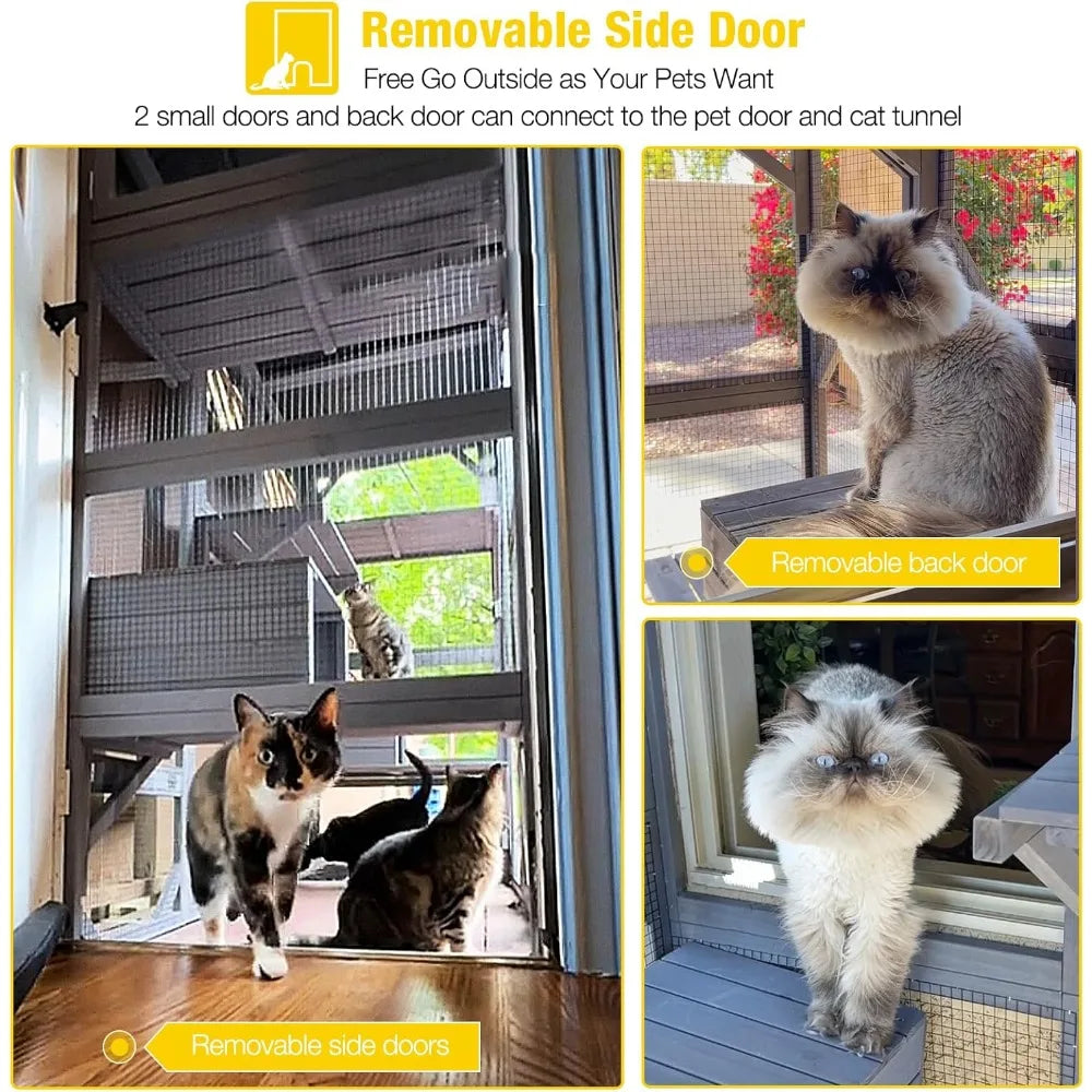 Outdoor Cat Enclosure 70"