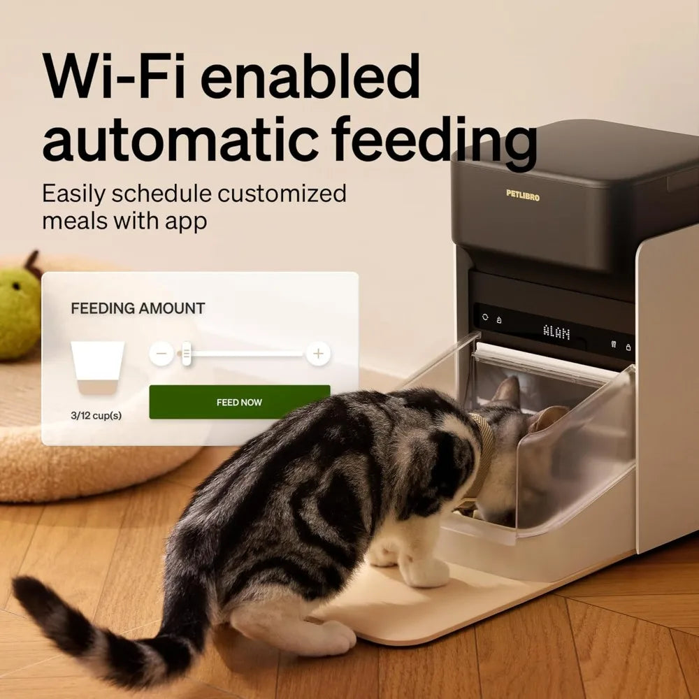 RFID Automatic Cat Feeder with Light Collar Tag,