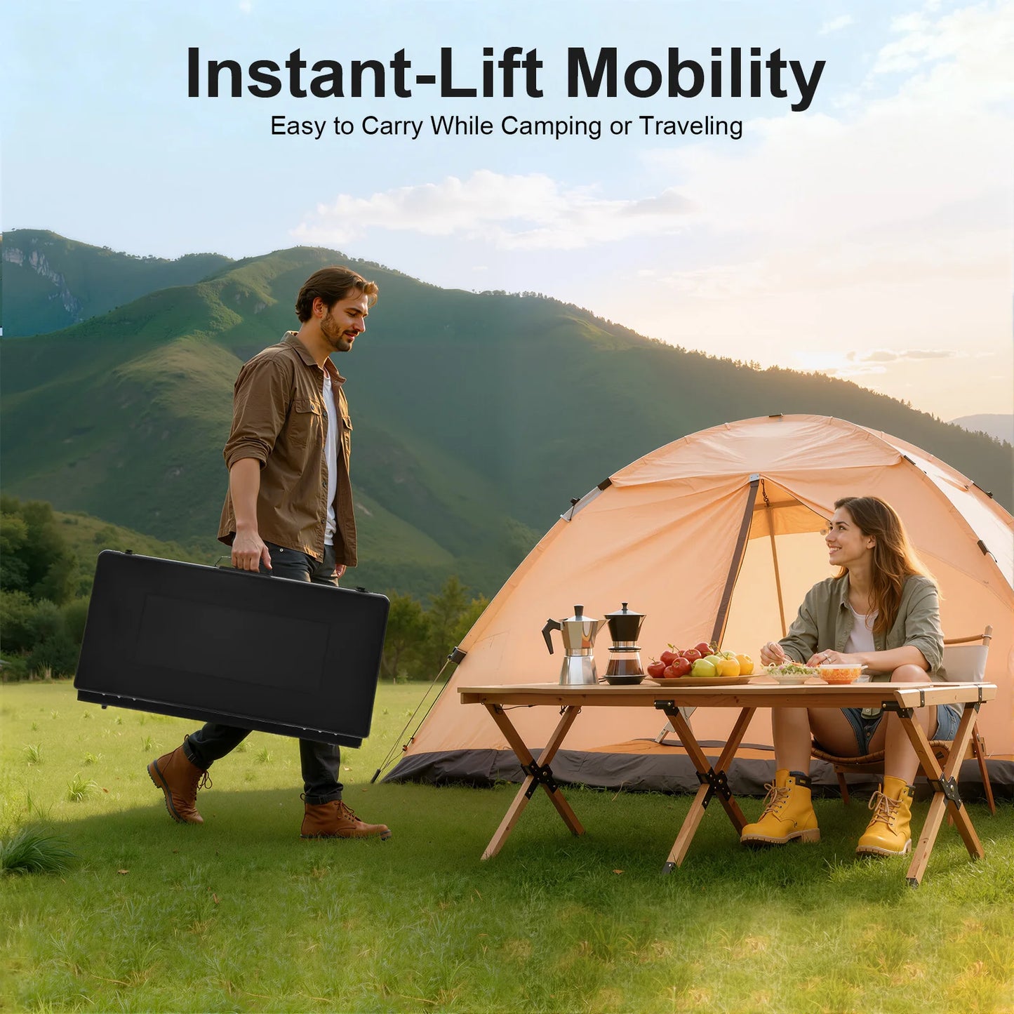 Portable Camping Stove 3-Burner Gas