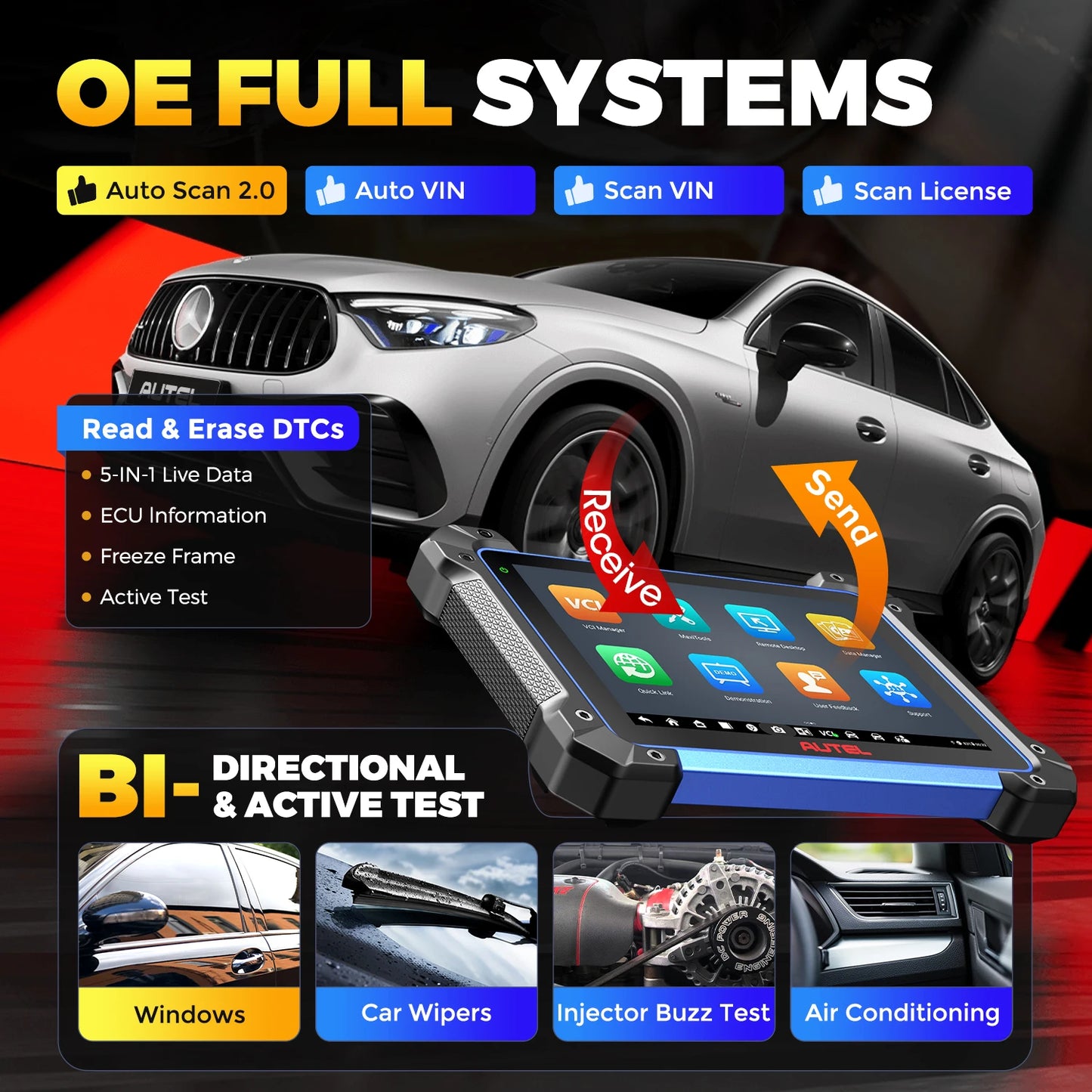 IMMO Key Programming OBD2 Scanner Car Diagnostic Tool