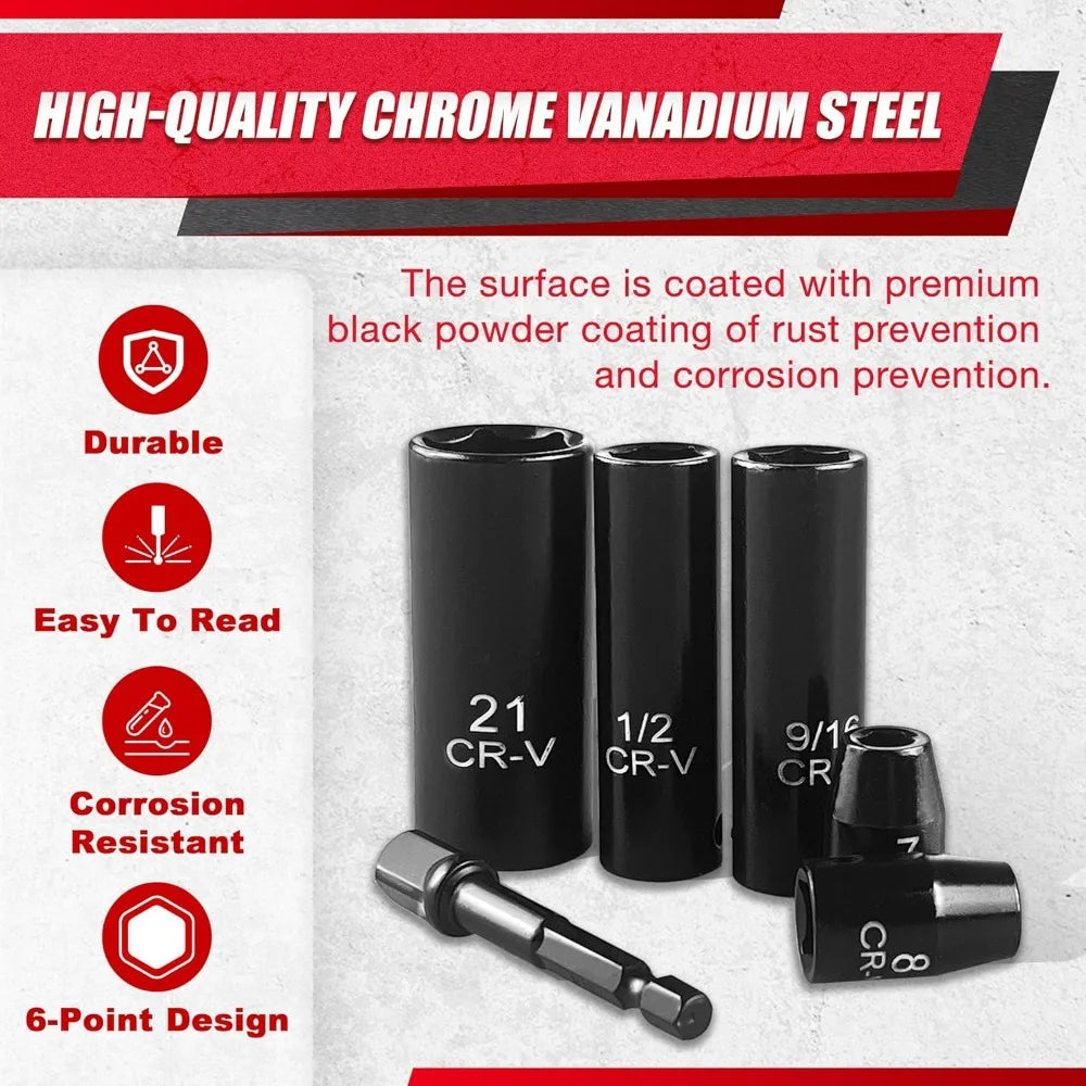 64pcs 3/8" Drive Impact Socket Set