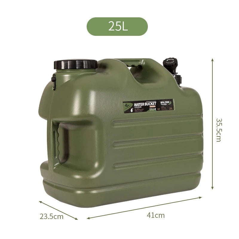 10L/12L/18L/25L Large Military Green Water Tank
