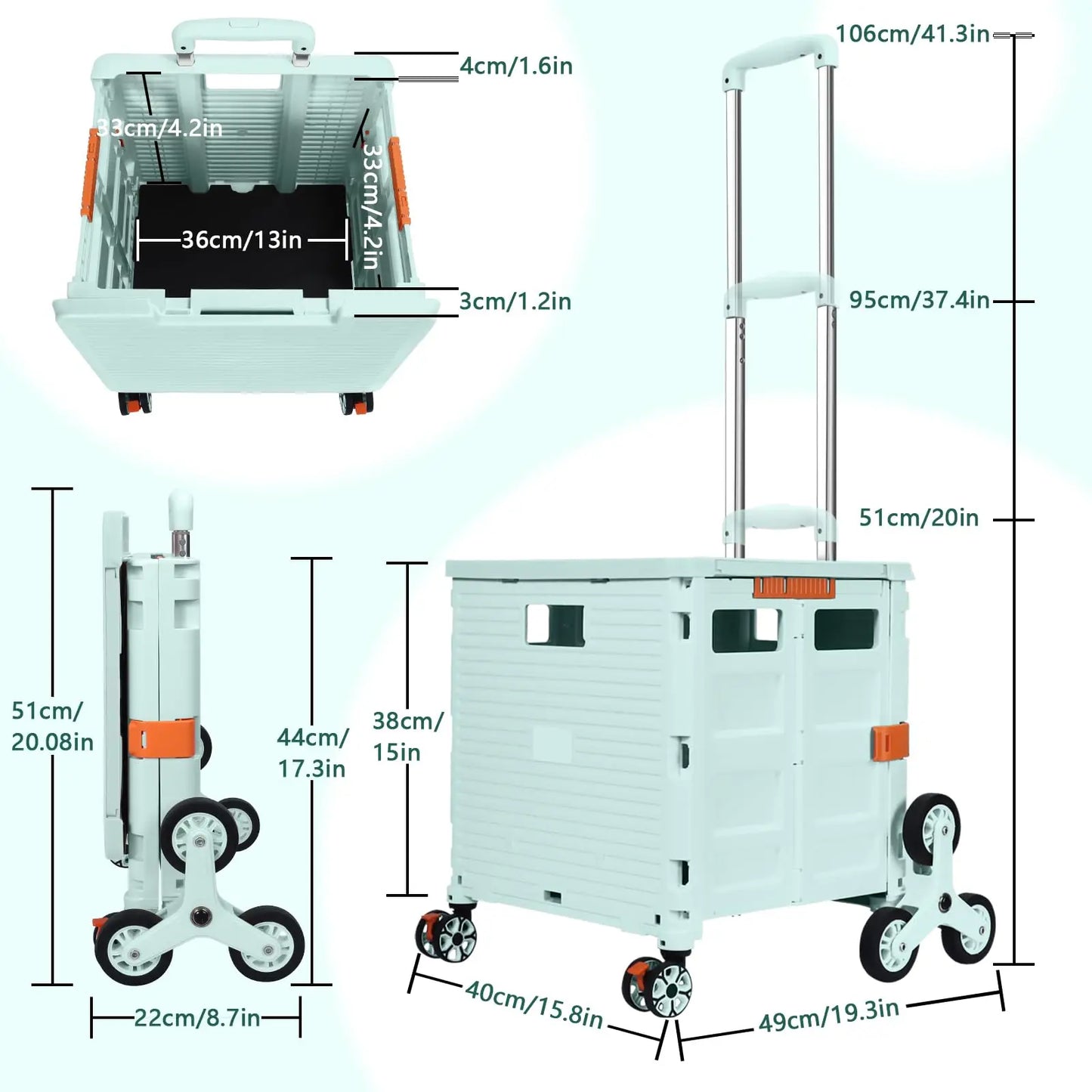 Large Capacity Foldable Utility Cart