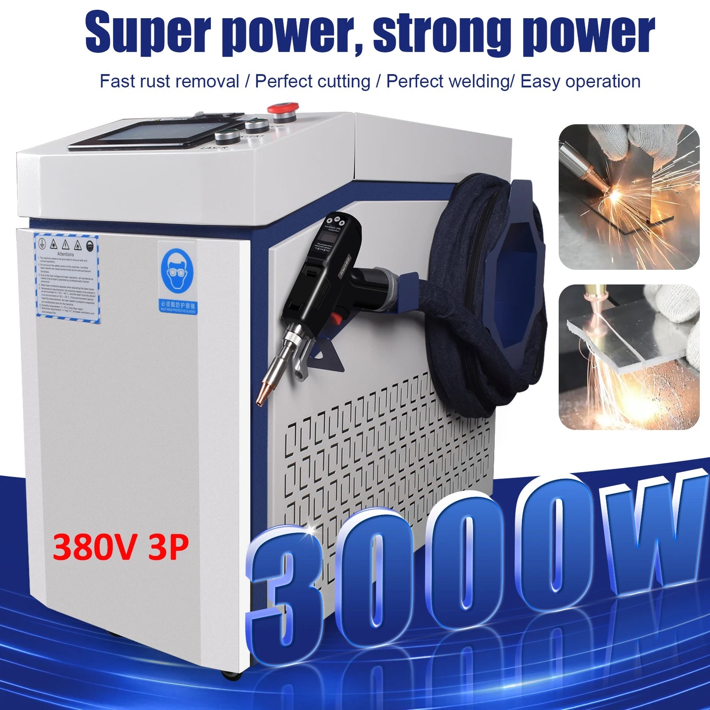 4 IN 1 Fiber Laser Welding Cutting Cleaning Soldering Machine