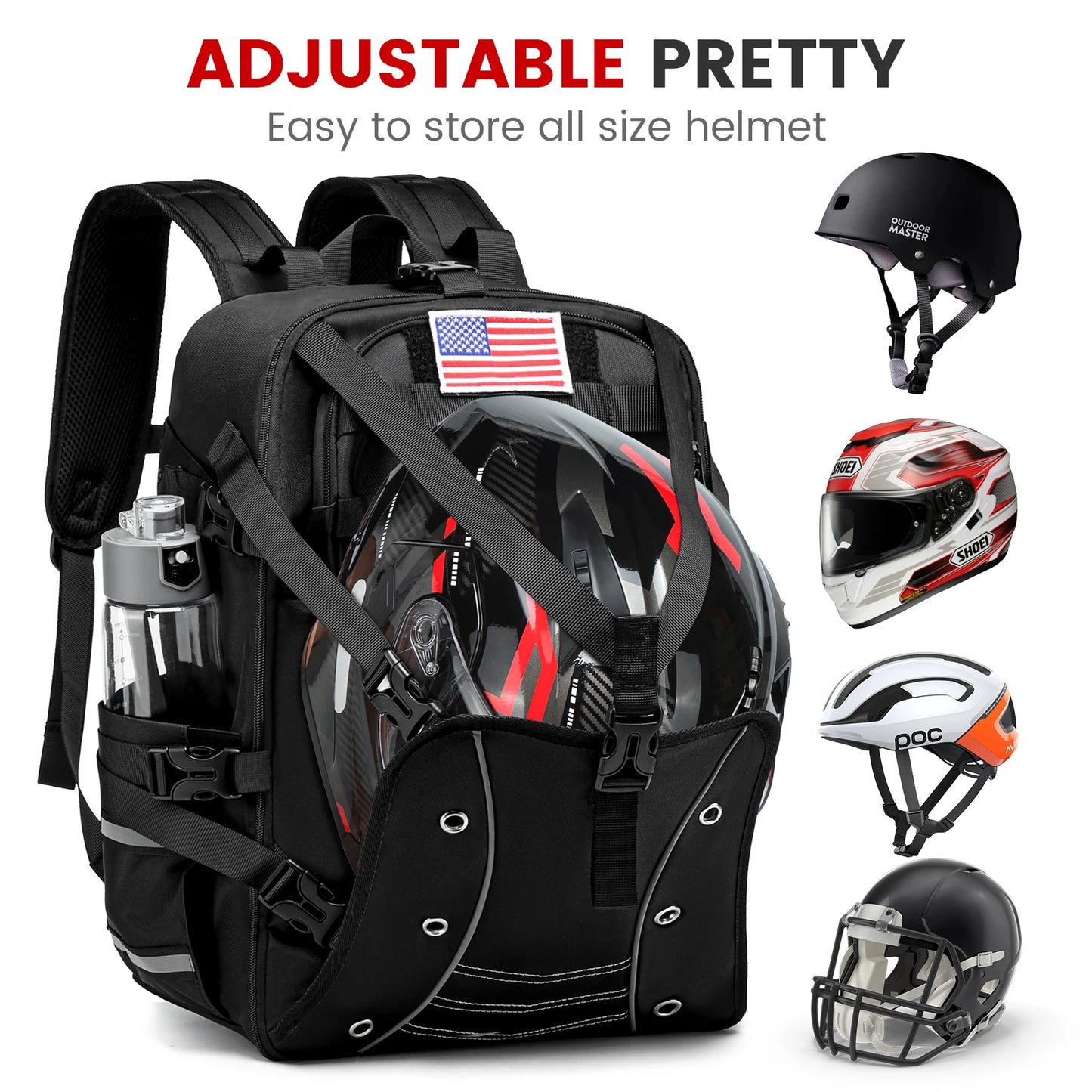 Motorcycle Helmet Backpack