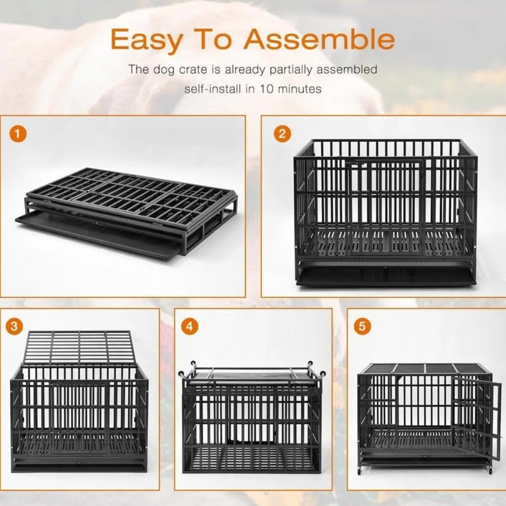 48 Inch Dog Crate Steel