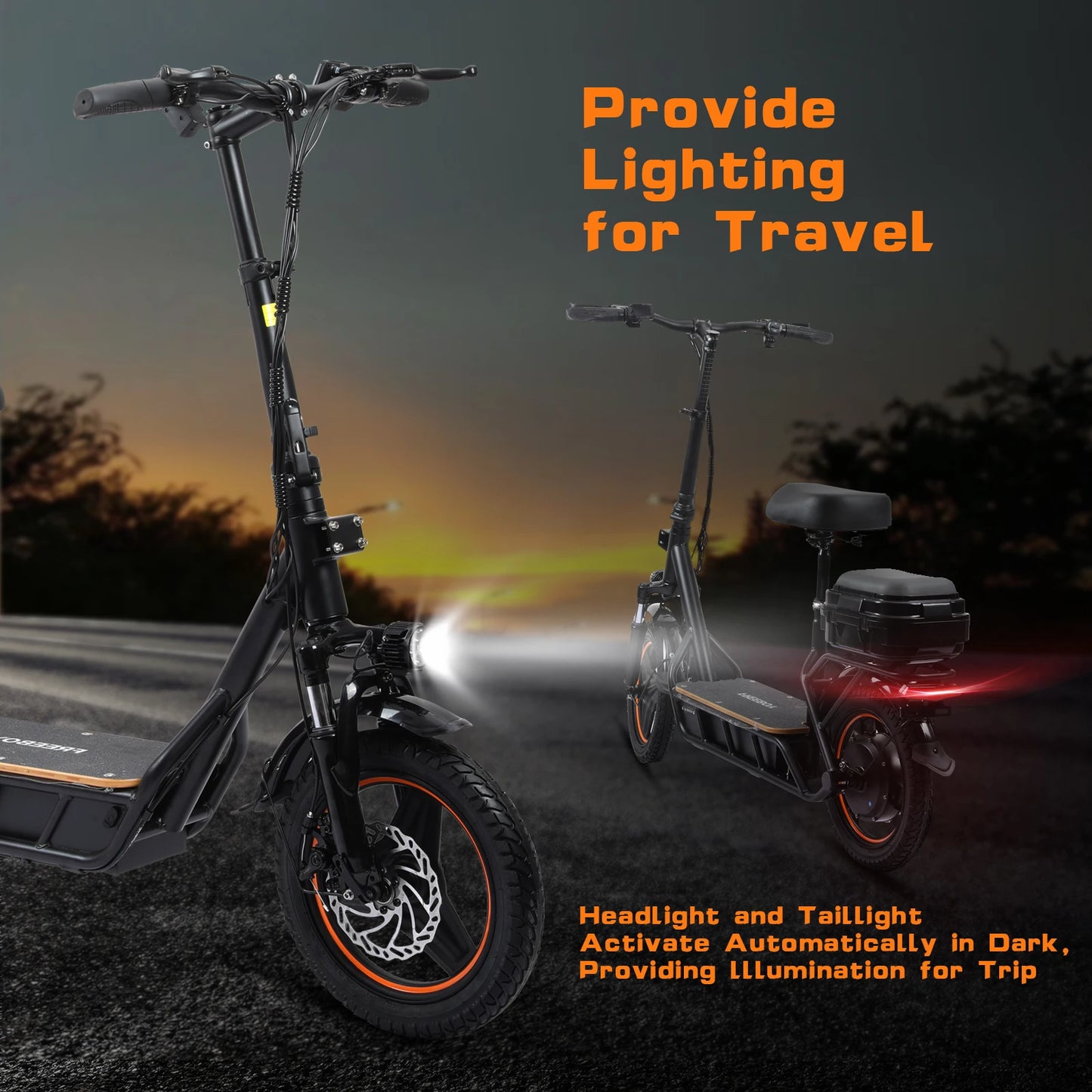 Electric Scooter with Seat