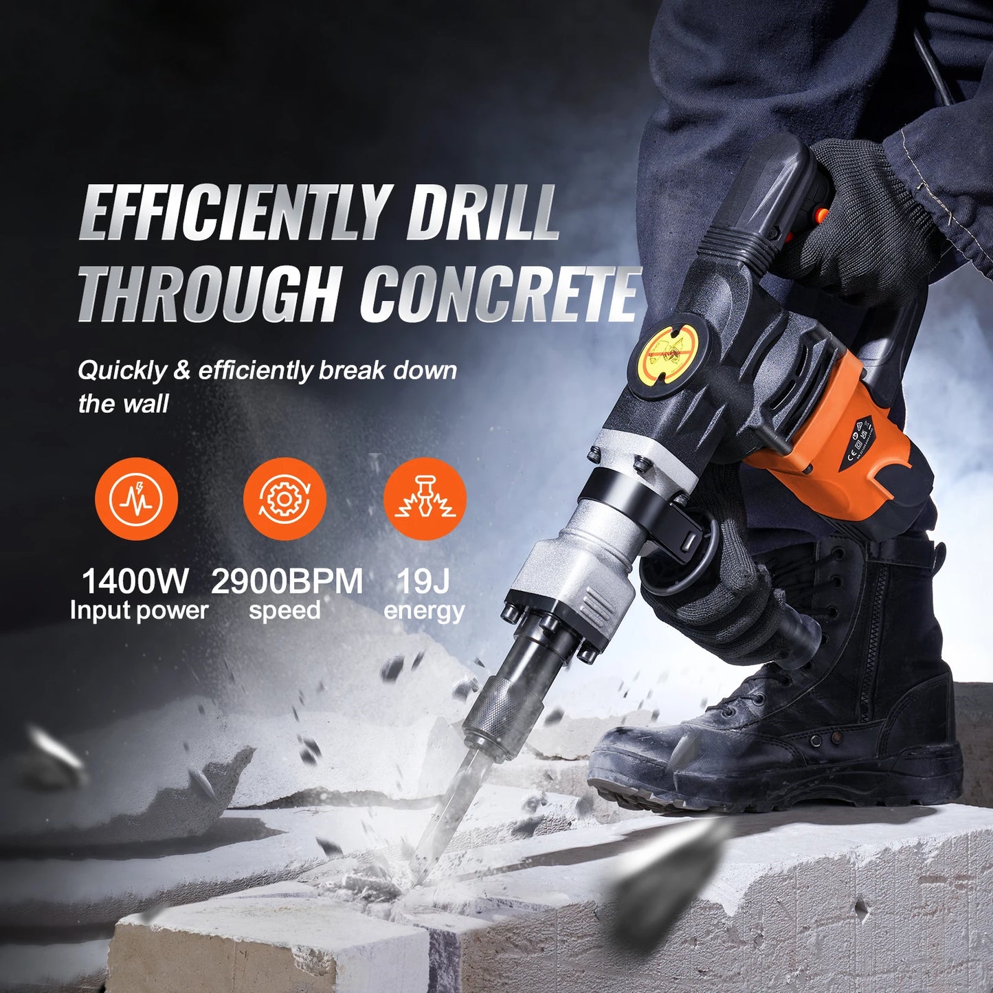 1400W Demolition Jack Hammer