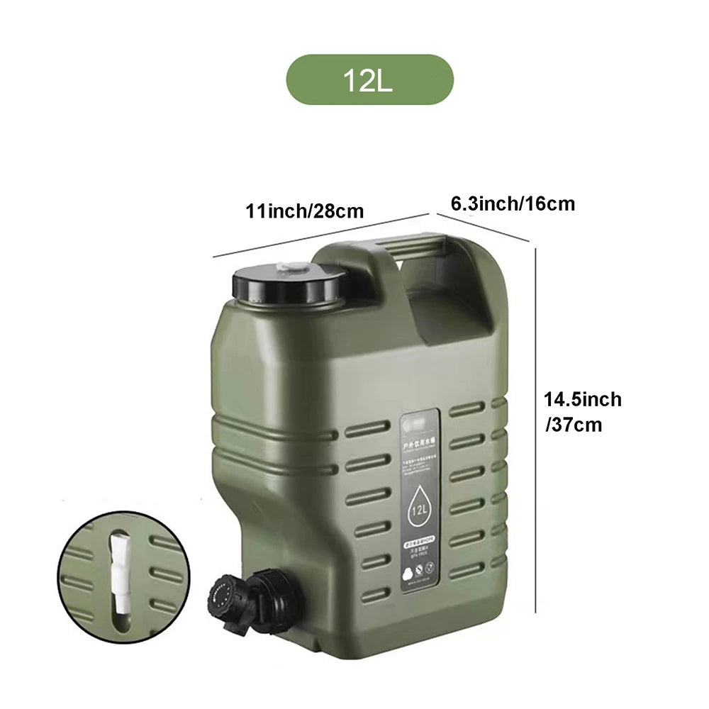 10L/12L/18L/25L Large Military Green Water Tank