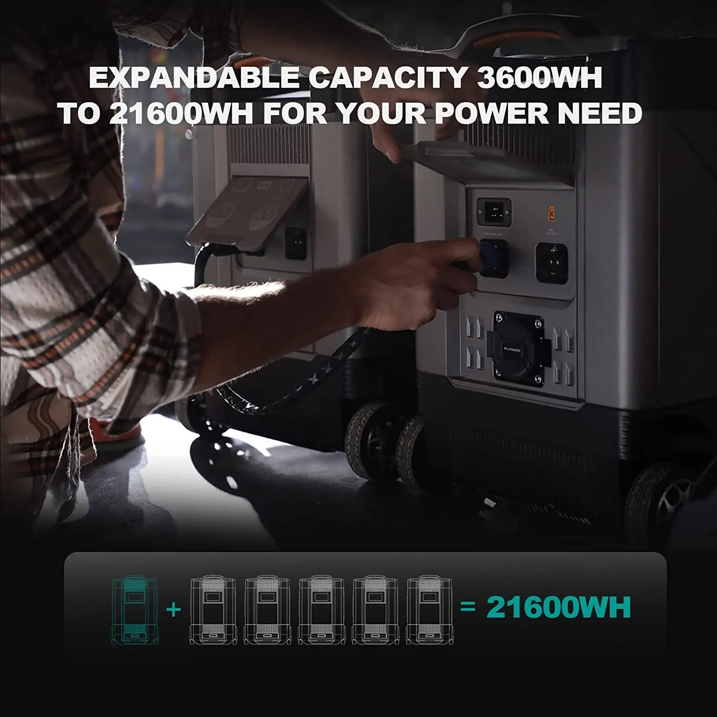 4000W Solar Generator with 400W Solar Panel