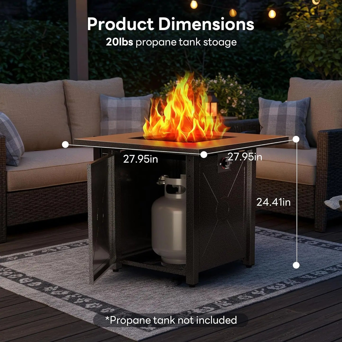 50000 BTU Propane Fire Pit