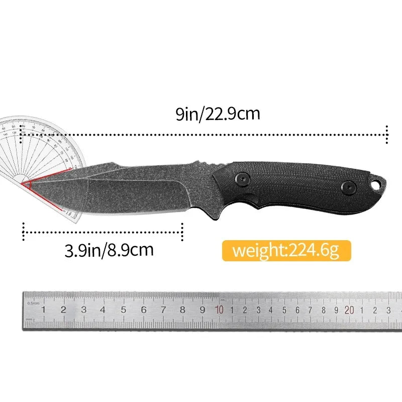 9 Inch Military Tactical Knife With Scabbard