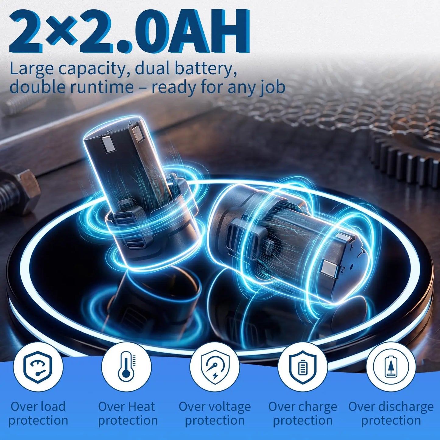 3/8in Cordless Electric Ratchet Wrench Kit