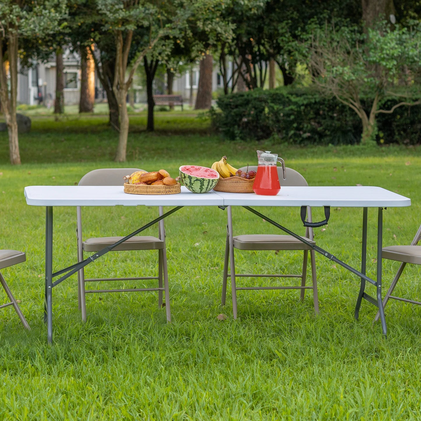 Portable Folding Table with Carrying Handle