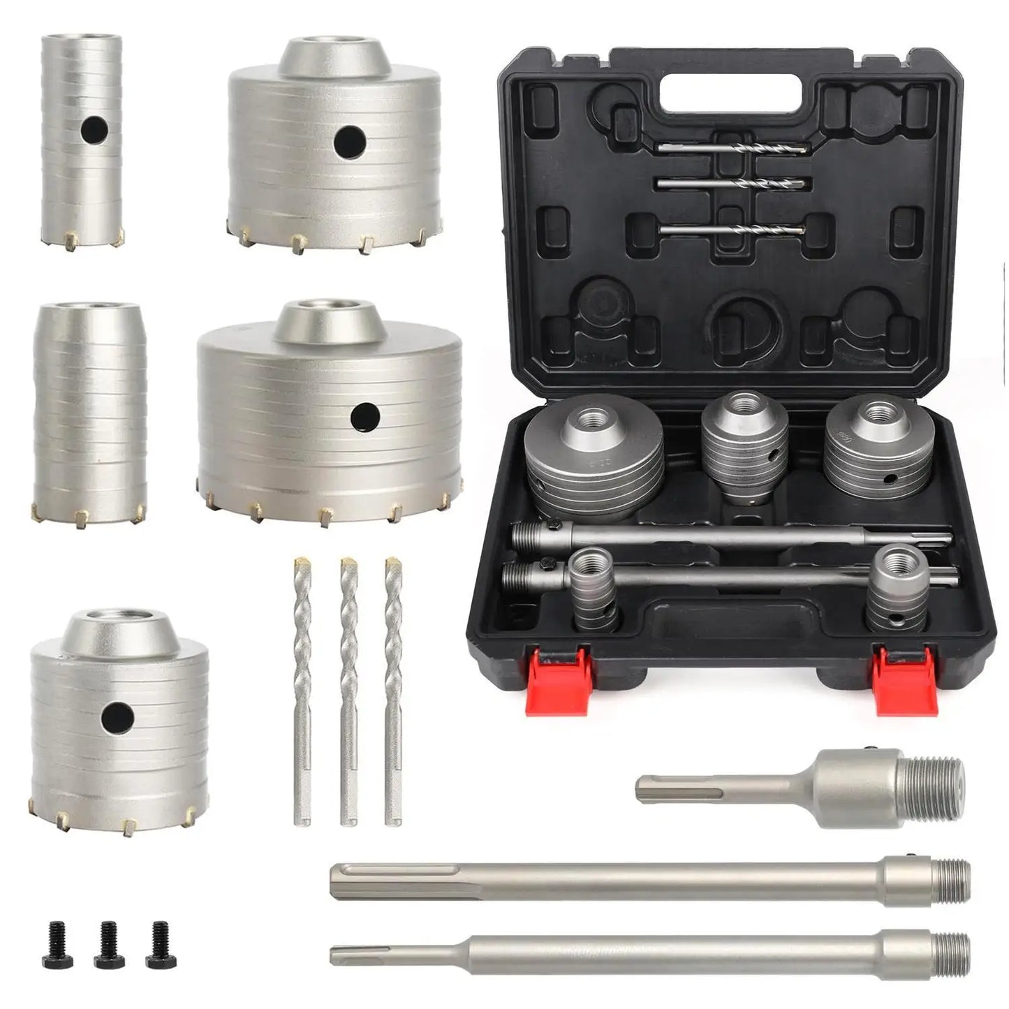 Concrete hole saw kit