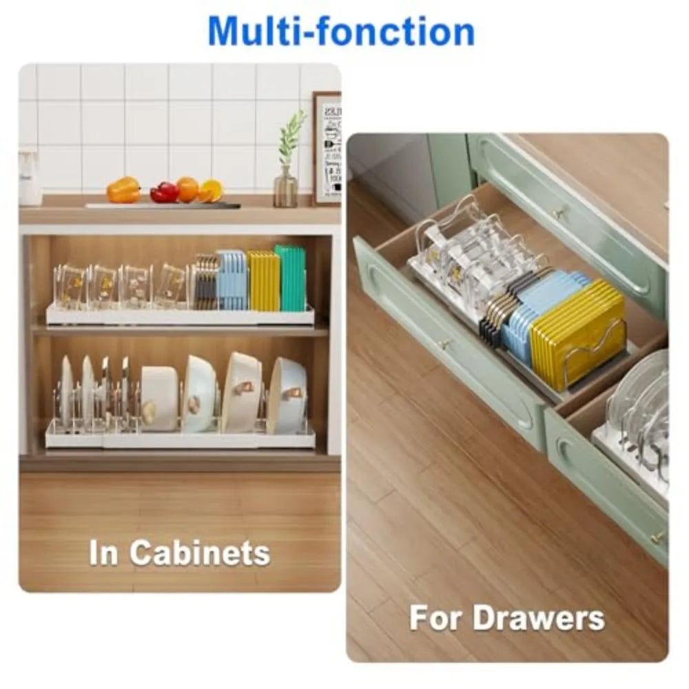 2 Pack Pots and Pans Organizer Under Cabinet