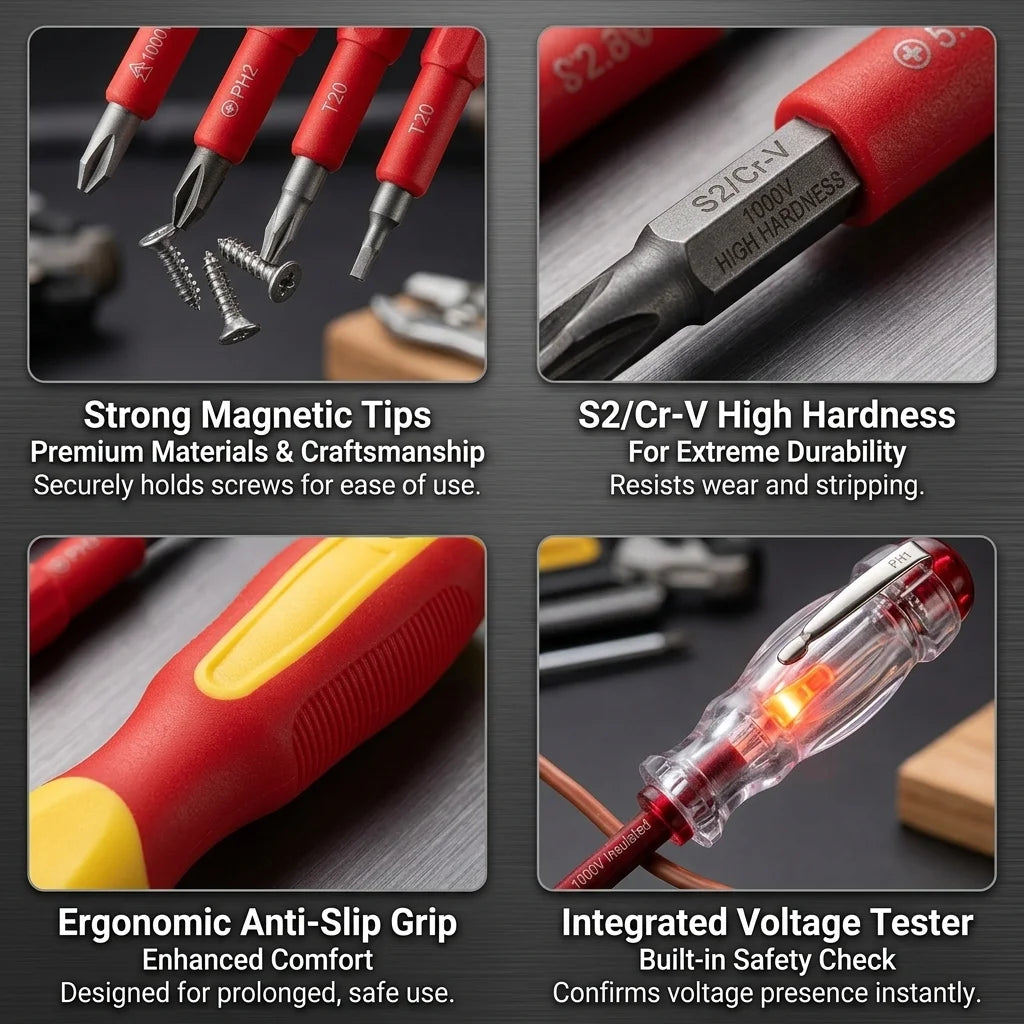 Insulated Electrician Screwdriver Set