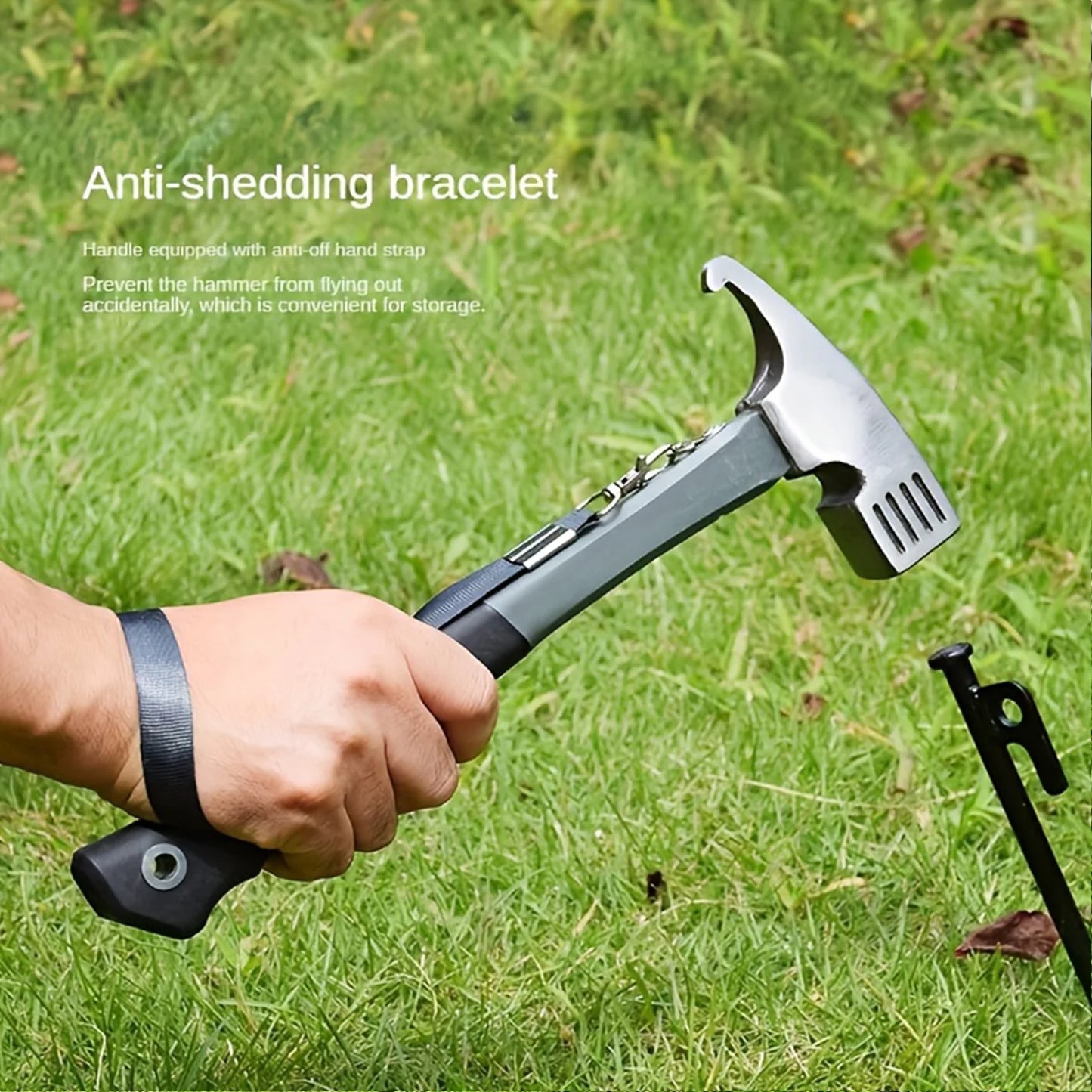 Camping Hammer with Tent Stake Remover